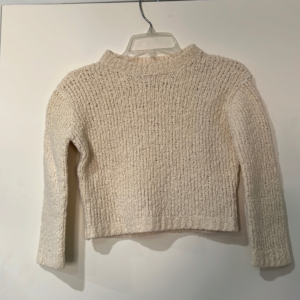 XS Vince Cream Cable Knit Sweater